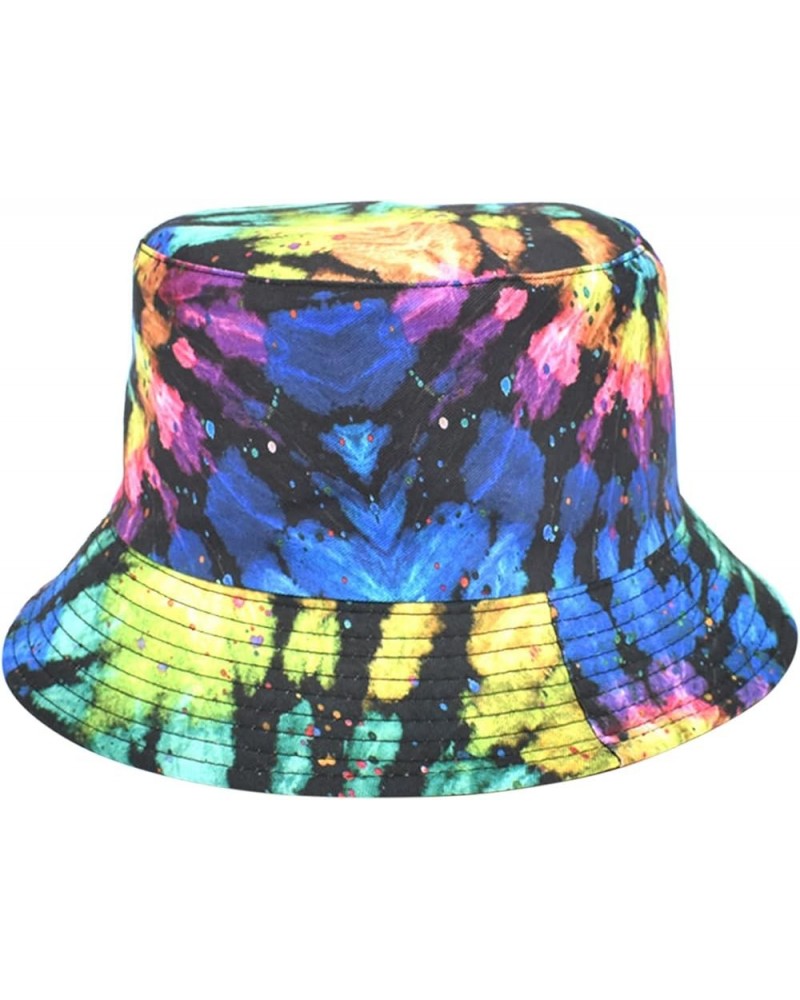 Sunshade Hat Outdoor Hat Fisherman's Basin Hat Bucket Hat Printing Adult Fashion Baseball Caps Cloth Hat Black Multicolor-c $...