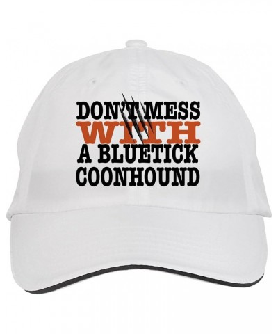 Don't Mess with A Bluetick Coonhound Dog Dogs Hat Adjustable Cap, Desy38 White $10.39 Baseball Caps