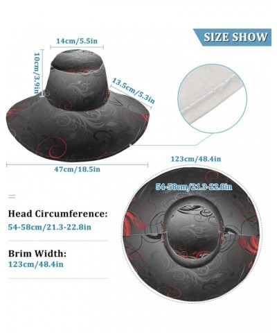 Women's Wide Brimmed Sunhats Sun Beach Hat Water-Resistant Summer Hat Visor Uv Protection Cap for Travel Multi 9 $10.33 Sun Hats