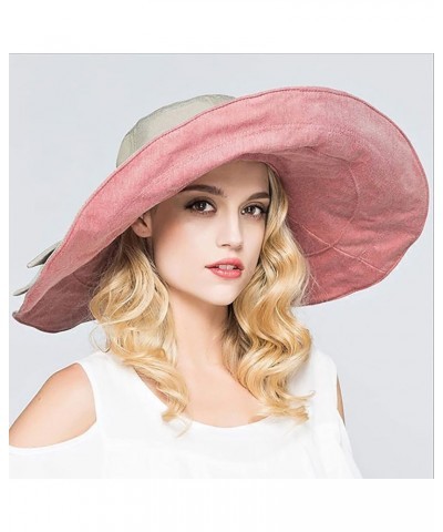 Exercise Cap Beach Sun Big Hat Sun Foldable Women's Baseball Caps Bent Bill Hats Pink $11.24 Sun Hats