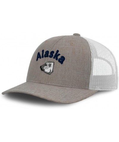 Trucker Hat Baseball Cap Alaska Polar Bear Cotton Dad Hats for Men & Women Heather Khaki White $13.00 Baseball Caps