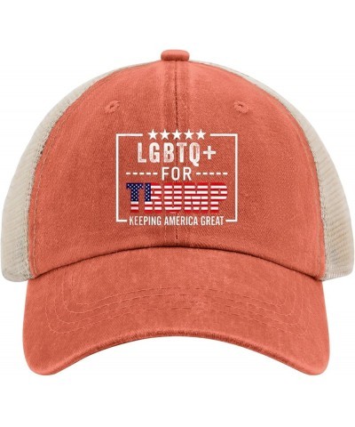 Trump Hat LGBTQ+ for Trump Hats for Women Men AllBlack Vintage Hats Bucket Hats Cowgirl Hat Dad Hats Saffron $9.42 Cowboy Hats