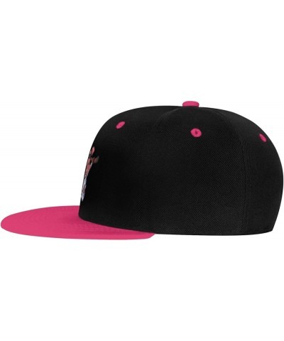 Raging Pig Snapback Hat for Men Women Baseball Cap Trucker Flat Bill Hats Dad Caps Pink $13.57 Baseball Caps