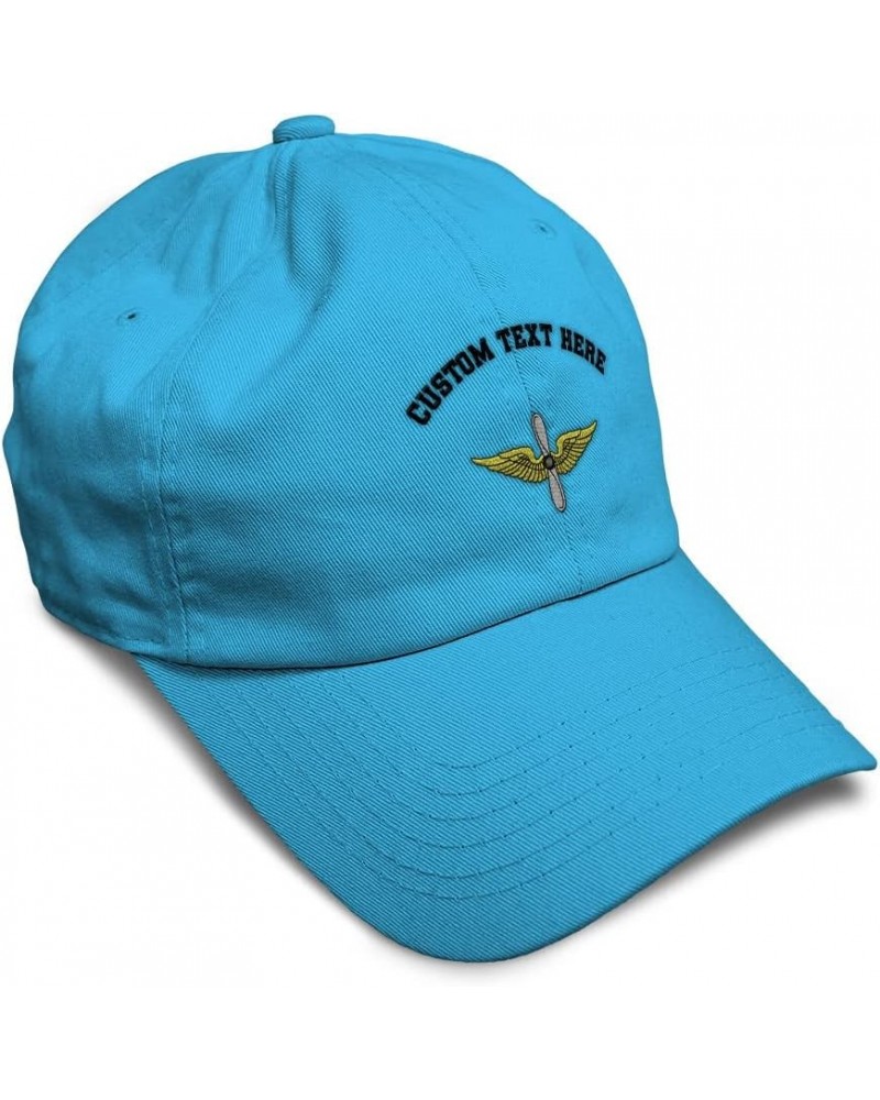 Soft Baseball Cap Army Aviation Embroidery Insignias Cotton Dad Hats for Men & Women Aqua Personalized Text Here $13.50 Baseb...