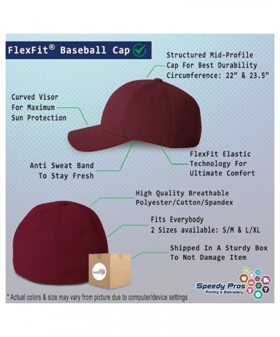 Flexfit Hats for Men & Women I Love Campbell Albatross Birds Polyester Dad Hat Baseball Cap Burgundy Personalized Text Here $...