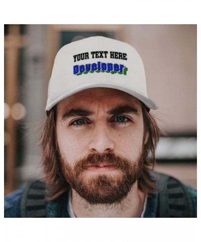 Custom Baseball Cap Developer Web Acrylic Code Dad Hats for Men and Women Black Personalized Text Here $11.04 Baseball Caps