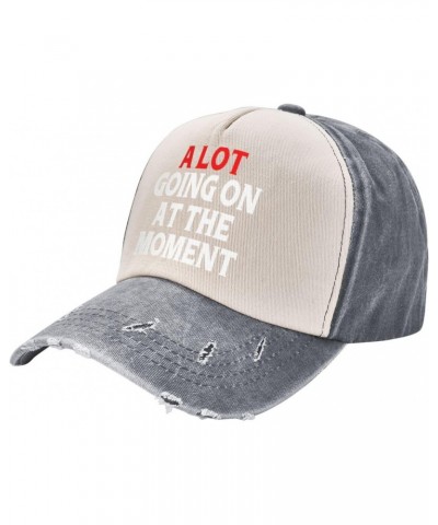 A Lot Going On at The Moment Baseball Cap Washed Denim Classic Truck Hat2 $16.22 Baseball Caps