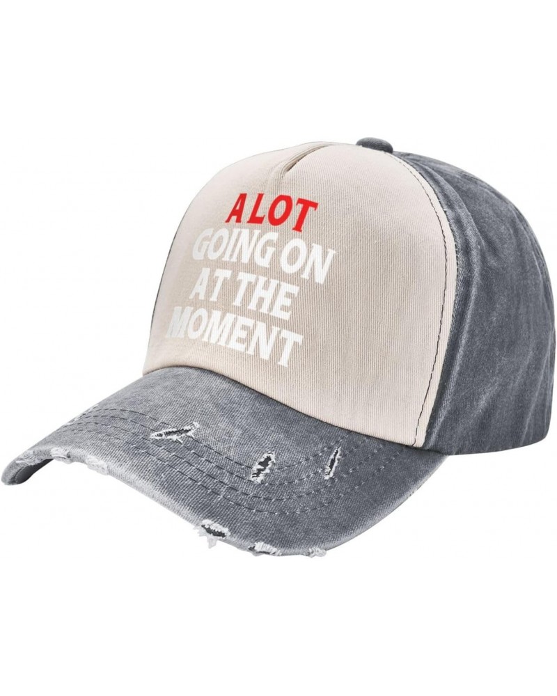 A Lot Going On at The Moment Baseball Cap Washed Denim Classic Truck Hat2 $16.22 Baseball Caps