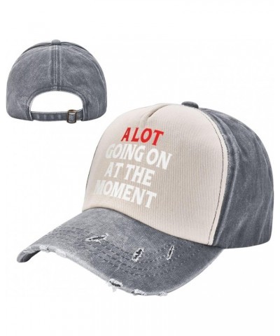 A Lot Going On at The Moment Baseball Cap Washed Denim Classic Truck Hat2 $16.22 Baseball Caps