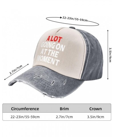 A Lot Going On at The Moment Baseball Cap Washed Denim Classic Truck Hat2 $16.22 Baseball Caps