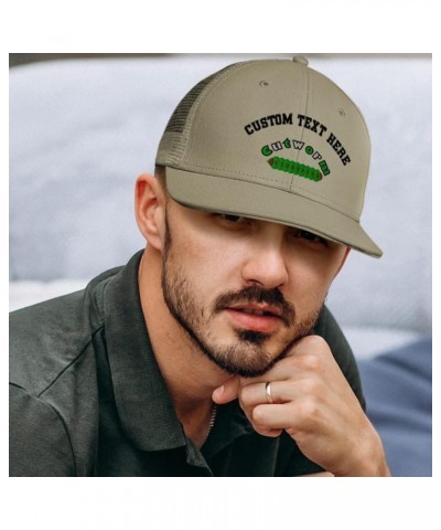 Custom Custom Trucker Hat Baseball Cap Cutworm Insects Nature Cotton Biology Dad Hats for Men & Women Black Personalized Text...