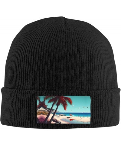 Beach Starfish Trendy Adult Knitted Hat,Unisex Beanie Cap,Perfect Casual Hat for All Occasions Beach Scenery $10.20 Skullies ...