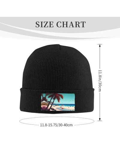 Beach Starfish Trendy Adult Knitted Hat,Unisex Beanie Cap,Perfect Casual Hat for All Occasions Beach Scenery $10.20 Skullies ...