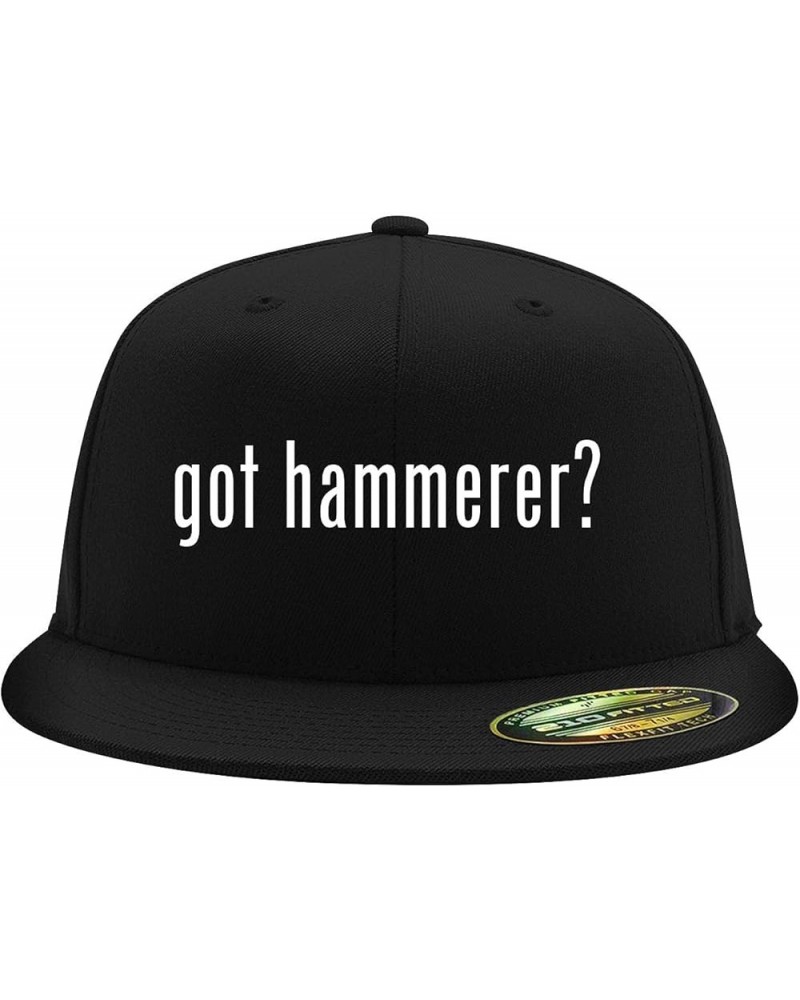 got Hammerer? - Flexfit 6210 Structured Flat Bill Fitted Hat | Trendy Baseball Cap for Men and Women | Snapback Closure Black...