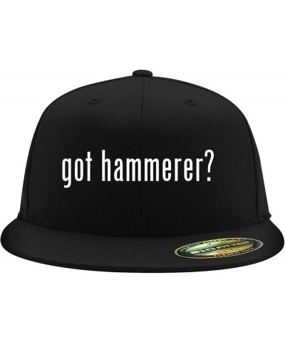 got Hammerer? - Flexfit 6210 Structured Flat Bill Fitted Hat | Trendy Baseball Cap for Men and Women | Snapback Closure Black...