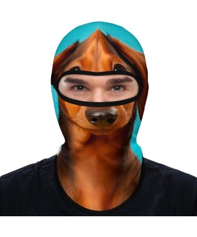 Face Mask Ski Mask Summer Cooling Head Mask Chemistry Lab Sun Protection Neck Gaiter Windproof Face Cover for Outdoor Dachshu...