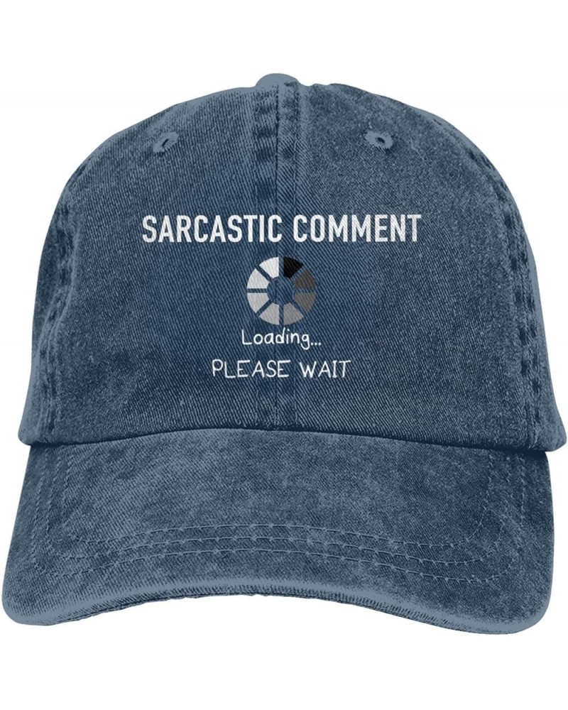 Hiking Hats for Women Funny Ball Hat for Women Tennis Hat Light Weight Sarcastic Comment Loading Please Wait Sports Cap Navy ...