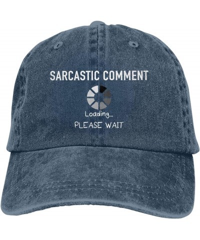 Hiking Hats for Women Funny Ball Hat for Women Tennis Hat Light Weight Sarcastic Comment Loading Please Wait Sports Cap Navy ...