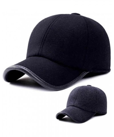 Adjustable Warm Sports Cap with Earflaps, Breathable Fashion Headwear for Men and Boys, Trendy Outdoor Winter Baseball Hat $1...