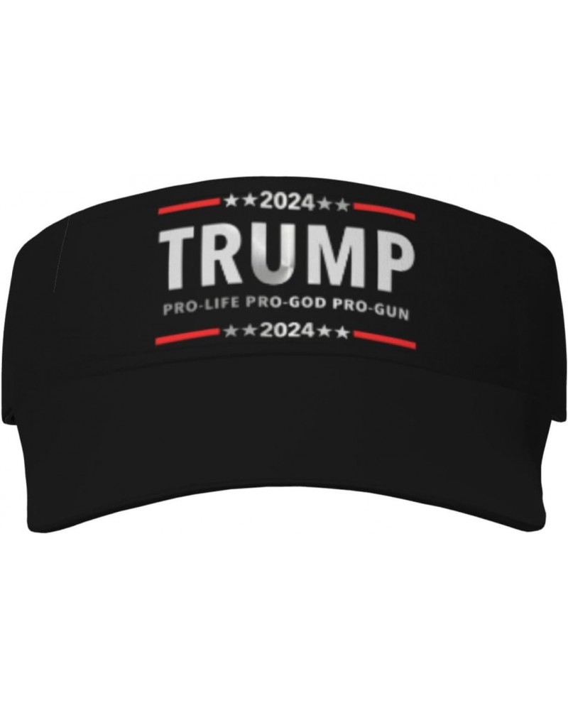 Donald Trump for-President 2024 USA Republican Collection Visor Cap Adjustable Uv Protection Sun Visor Hats Empty Top Basebal...