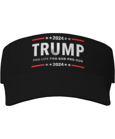 Donald Trump for-President 2024 USA Republican Collection Visor Cap Adjustable Uv Protection Sun Visor Hats Empty Top Basebal...