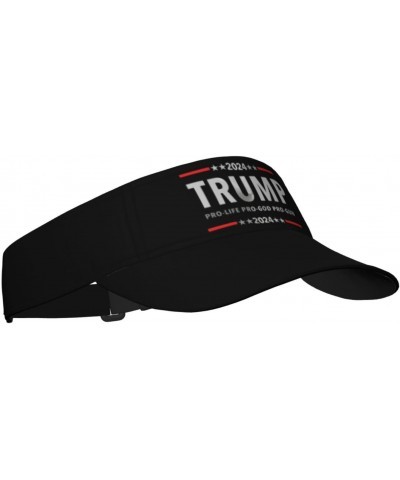 Donald Trump for-President 2024 USA Republican Collection Visor Cap Adjustable Uv Protection Sun Visor Hats Empty Top Basebal...