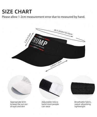 Donald Trump for-President 2024 USA Republican Collection Visor Cap Adjustable Uv Protection Sun Visor Hats Empty Top Basebal...