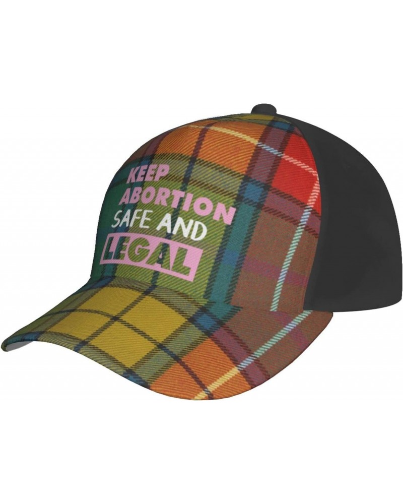 Keep Abortion Safe and Legal Cap Tucker Hat Adjustable Sports Baseball Caps4 Black $16.94 Baseball Caps