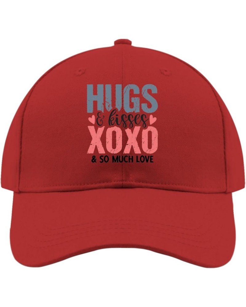 Golf hat Hug hugs and Kisses and xoxos Golf hat Women Snapback hat Gifts for Son Hiking Caps Red $10.39 Baseball Caps