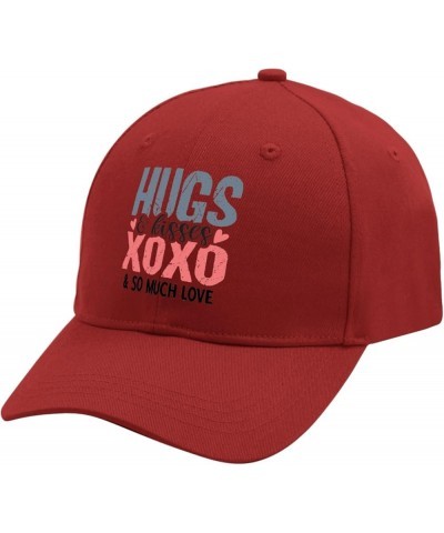 Golf hat Hug hugs and Kisses and xoxos Golf hat Women Snapback hat Gifts for Son Hiking Caps Red $10.39 Baseball Caps