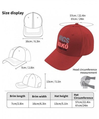 Golf hat Hug hugs and Kisses and xoxos Golf hat Women Snapback hat Gifts for Son Hiking Caps Red $10.39 Baseball Caps