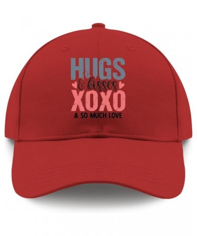 Golf hat Hug hugs and Kisses and xoxos Golf hat Women Snapback hat Gifts for Son Hiking Caps Red $10.39 Baseball Caps