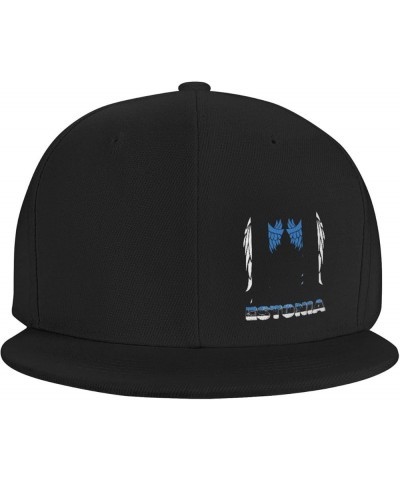 Snapback Baseball Cap Wings Estonia Flag Classic Dad Trucker Flat Bill Brim Hat Black $10.70 Baseball Caps