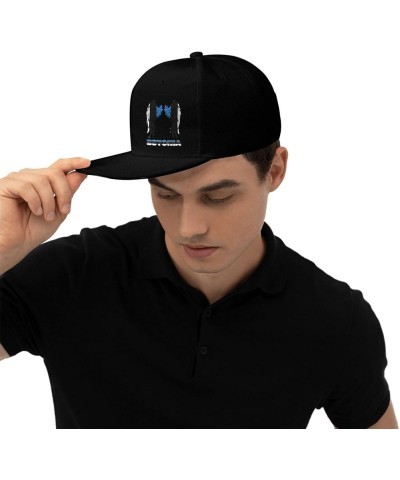 Snapback Baseball Cap Wings Estonia Flag Classic Dad Trucker Flat Bill Brim Hat Black $10.70 Baseball Caps