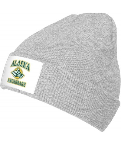 University of Alaska Anchorage Cold Weather Cuffed Knit Beanie Skully Cap Hat One Size Fit Most Gray $9.89 Skullies & Beanies