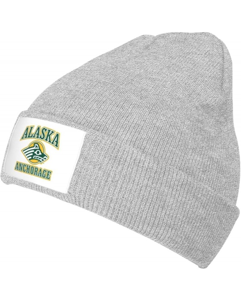 University of Alaska Anchorage Cold Weather Cuffed Knit Beanie Skully Cap Hat One Size Fit Most Gray $9.89 Skullies & Beanies