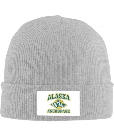 University of Alaska Anchorage Cold Weather Cuffed Knit Beanie Skully Cap Hat One Size Fit Most Gray $9.89 Skullies & Beanies