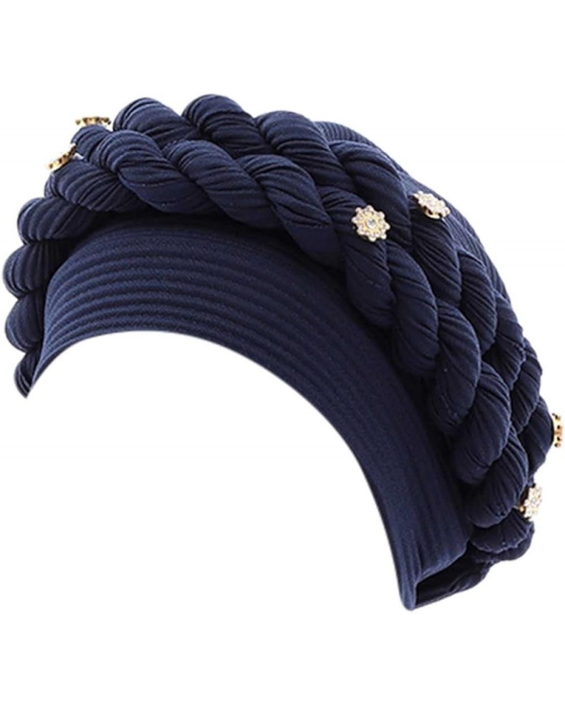 LIXIAO Turban for Women Lightweight Braid Hair Loss Hat Headwraps Stretch Head Scarf Wrap Cap Muslim Beanie Pre Tied Bonnet N...