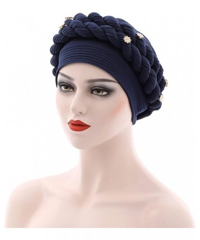 LIXIAO Turban for Women Lightweight Braid Hair Loss Hat Headwraps Stretch Head Scarf Wrap Cap Muslim Beanie Pre Tied Bonnet N...