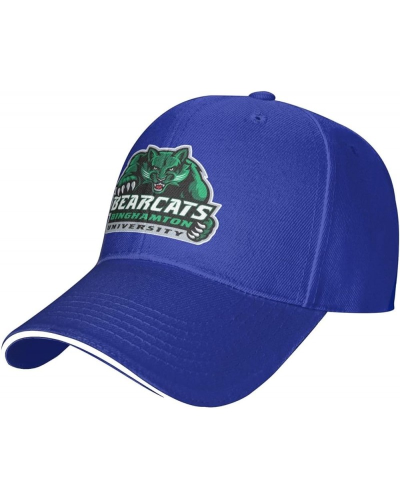 Binghamton University Unisex Classic Hat Adjustable Fashion Casquette for Men Women Blue $8.73 Baseball Caps