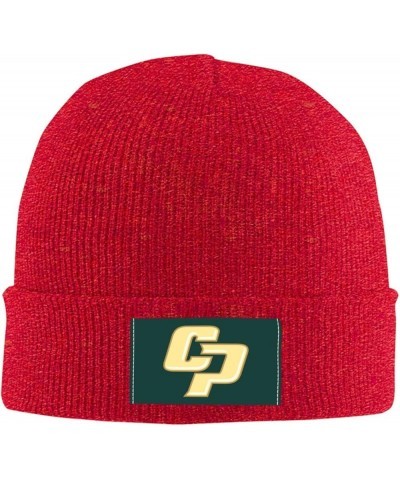 Cal Poly Mustangs Stretch Knit Hat for Men Women Winter Warm Cap Red $7.08 Skullies & Beanies