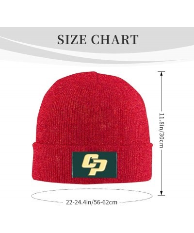 Cal Poly Mustangs Stretch Knit Hat for Men Women Winter Warm Cap Red $7.08 Skullies & Beanies