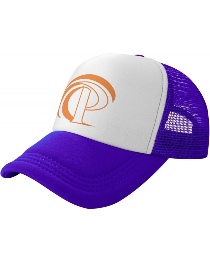 Pepperdine Waves University Trucker Hats for Both Men and Women - Mesh Baseball Snapback Hats Purple $9.22 Baseball Caps