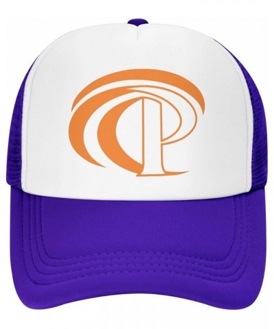 Pepperdine Waves University Trucker Hats for Both Men and Women - Mesh Baseball Snapback Hats Purple $9.22 Baseball Caps