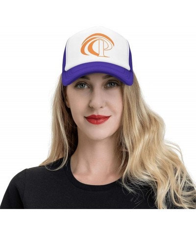 Pepperdine Waves University Trucker Hats for Both Men and Women - Mesh Baseball Snapback Hats Purple $9.22 Baseball Caps