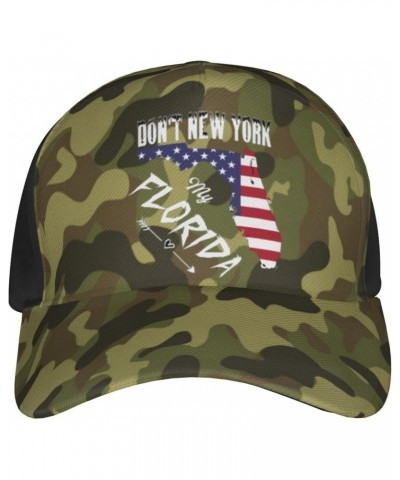 Don't New York My Florida Cap Tucker Hat Adjustable Sports Baseball Caps0 Black $16.30 Baseball Caps