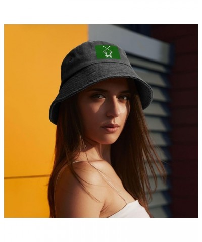 Flag of Ankole Bucket Hat for Men Women Outdoor Washed Cotton Sun Hats Travel Beach Hat Black $12.43 Bucket Hats