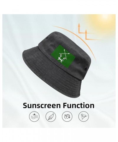 Flag of Ankole Bucket Hat for Men Women Outdoor Washed Cotton Sun Hats Travel Beach Hat Black $12.43 Bucket Hats