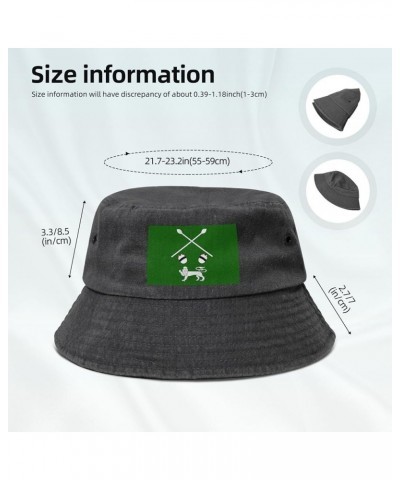 Flag of Ankole Bucket Hat for Men Women Outdoor Washed Cotton Sun Hats Travel Beach Hat Black $12.43 Bucket Hats