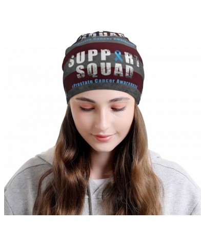 Prostate Cancer Warrior Support Squad Chic Knit Beanies: Cozy Skull Caps for Winter Warmth at Home & Outdoors!16 Black $10.52...